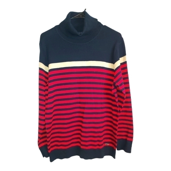 Nwt Tommy Hilfiger Nautical turtleneck sweater sz XL - Picture 1 of 9